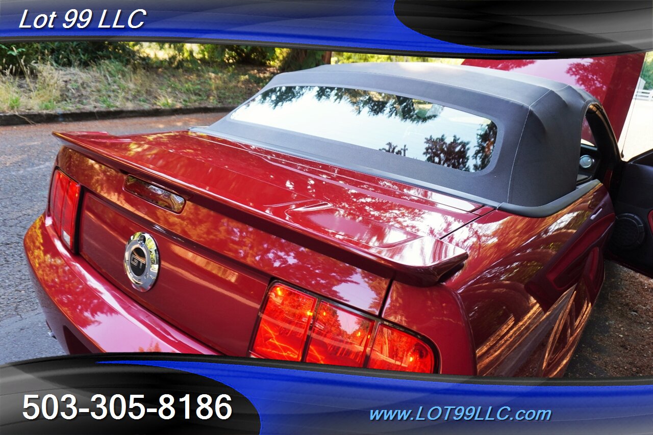2007 Ford Mustang GT Deluxe V8 4.6L Automatic Red leather Seats Power Convertible Top Premium Wheels Super Clean Local Trade - Photo 30 - Milwaukie, OR 97267