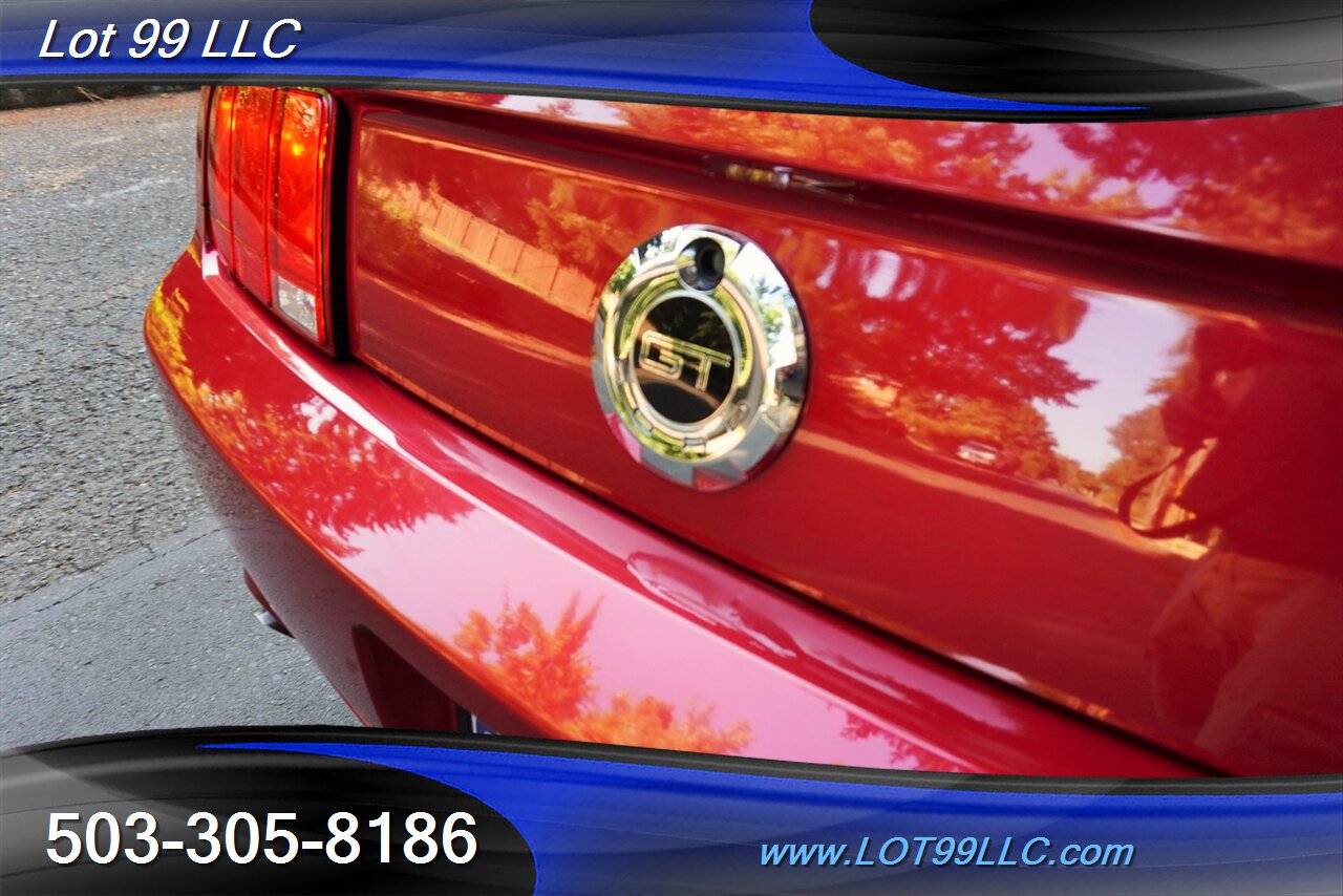 2007 Ford Mustang GT Deluxe V8 4.6L Automatic Red leather Seats Power Convertible Top Premium Wheels Super Clean Local Trade - Photo 29 - Milwaukie, OR 97267
