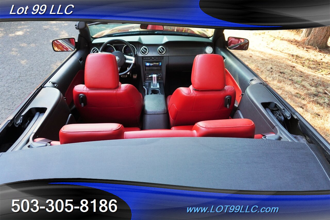 2007 Ford Mustang GT Deluxe V8 4.6L Automatic Red leather Seats Power Convertible Top Premium Wheels Super Clean Local Trade - Photo 12 - Milwaukie, OR 97267