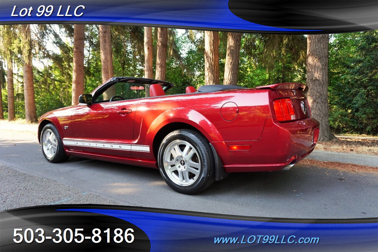 2007 Ford Mustang GT Deluxe V8 4.6L Automatic Red leather Seats Power Convertible Top Premium Wheels Super Clean Local Trade - Photo 11 - Milwaukie, OR 97267