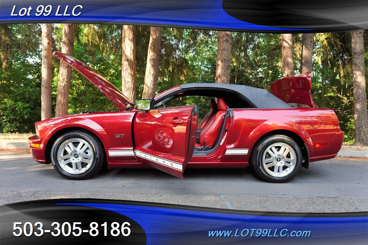 2007 Ford Mustang GT Deluxe V8 4.6L Automatic Red leather Seats Power Convertible Top Premium Wheels Super Clean Local Trade - Photo 25 - Milwaukie, OR 97267