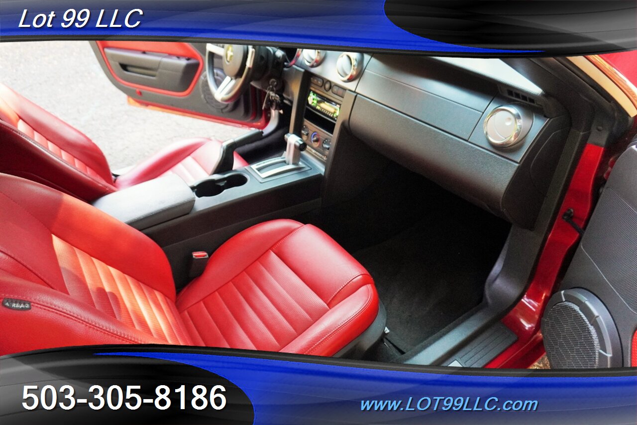 2007 Ford Mustang GT Deluxe V8 4.6L Automatic Red leather Seats Power Convertible Top Premium Wheels Super Clean Local Trade - Photo 33 - Milwaukie, OR 97267