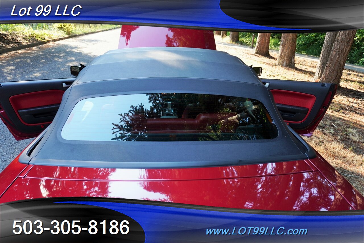 2007 Ford Mustang GT Deluxe V8 4.6L Automatic Red leather Seats Power Convertible Top Premium Wheels Super Clean Local Trade - Photo 3 - Milwaukie, OR 97267