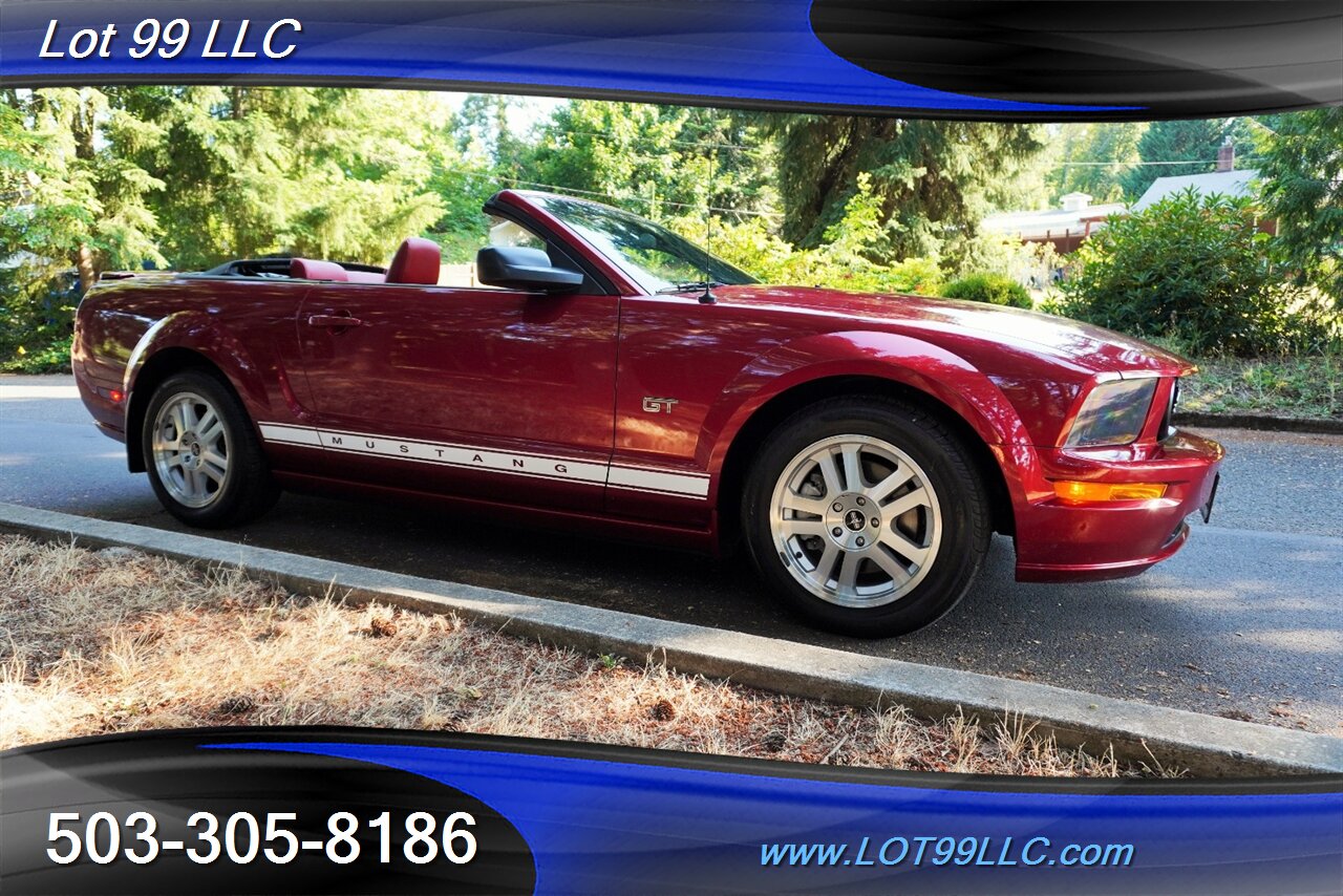 2007 Ford Mustang GT Deluxe V8 4.6L Automatic Red leather Seats Power Convertible Top Premium Wheels Super Clean Local Trade - Photo 7 - Milwaukie, OR 97267