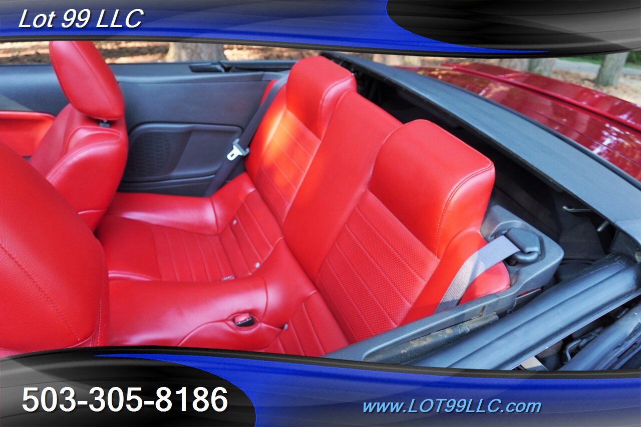 2007 Ford Mustang GT Deluxe V8 4.6L Automatic Red leather Seats Power Convertible Top Premium Wheels Super Clean Local Trade - Photo 14 - Milwaukie, OR 97267