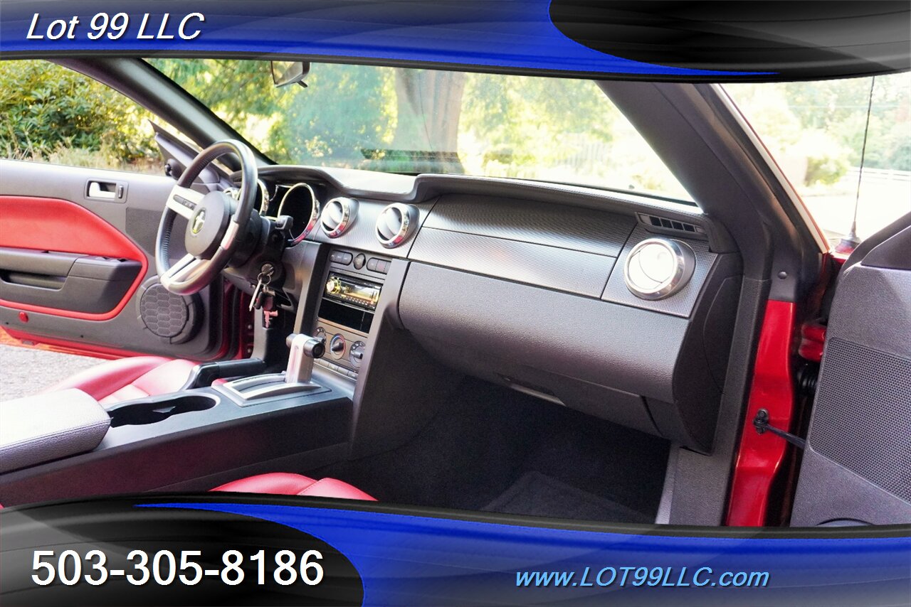 2007 Ford Mustang GT Deluxe V8 4.6L Automatic Red leather Seats Power Convertible Top Premium Wheels Super Clean Local Trade - Photo 15 - Milwaukie, OR 97267