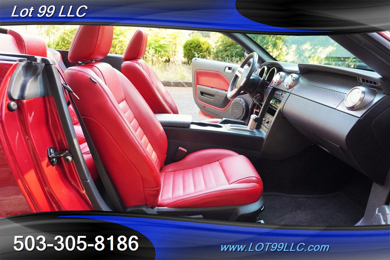 2007 Ford Mustang GT Deluxe V8 4.6L Automatic Red leather Seats Power Convertible Top Premium Wheels Super Clean Local Trade - Photo 16 - Milwaukie, OR 97267