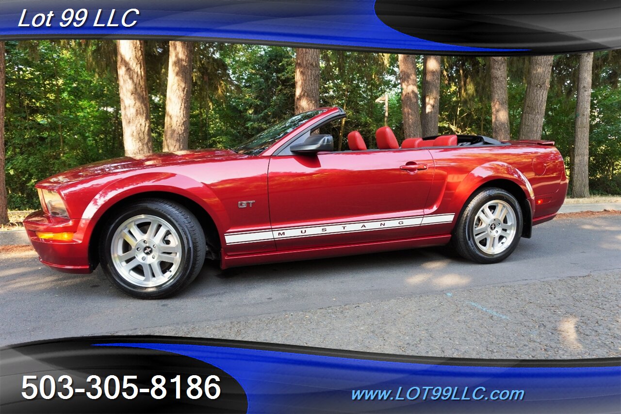2007 Ford Mustang GT Deluxe V8 4.6L Automatic Red leather Seats Power Convertible Top Premium Wheels Super Clean Local Trade - Photo 5 - Milwaukie, OR 97267