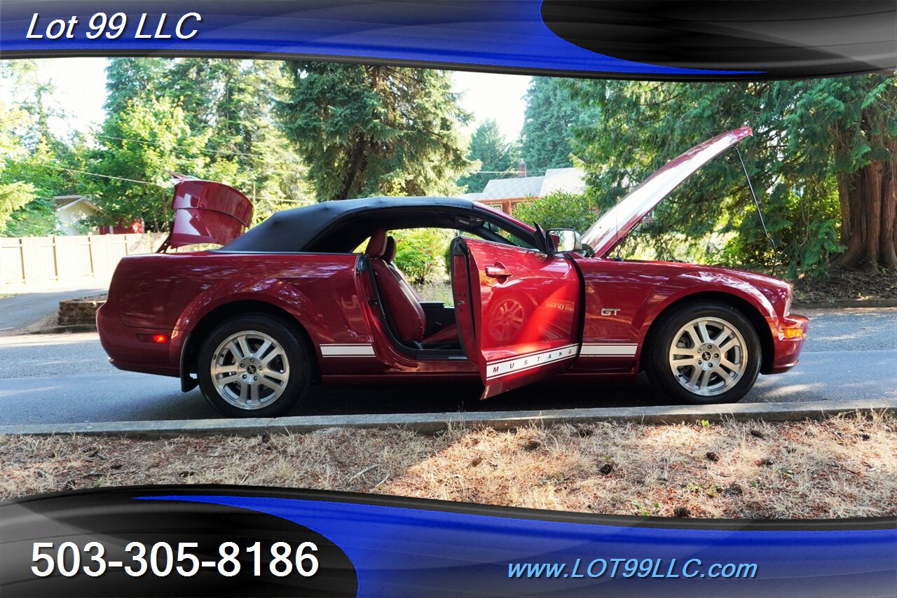 2007 Ford Mustang GT Deluxe V8 4.6L Automatic Red leather Seats Power Convertible Top Premium Wheels Super Clean Local Trade - Photo 27 - Milwaukie, OR 97267