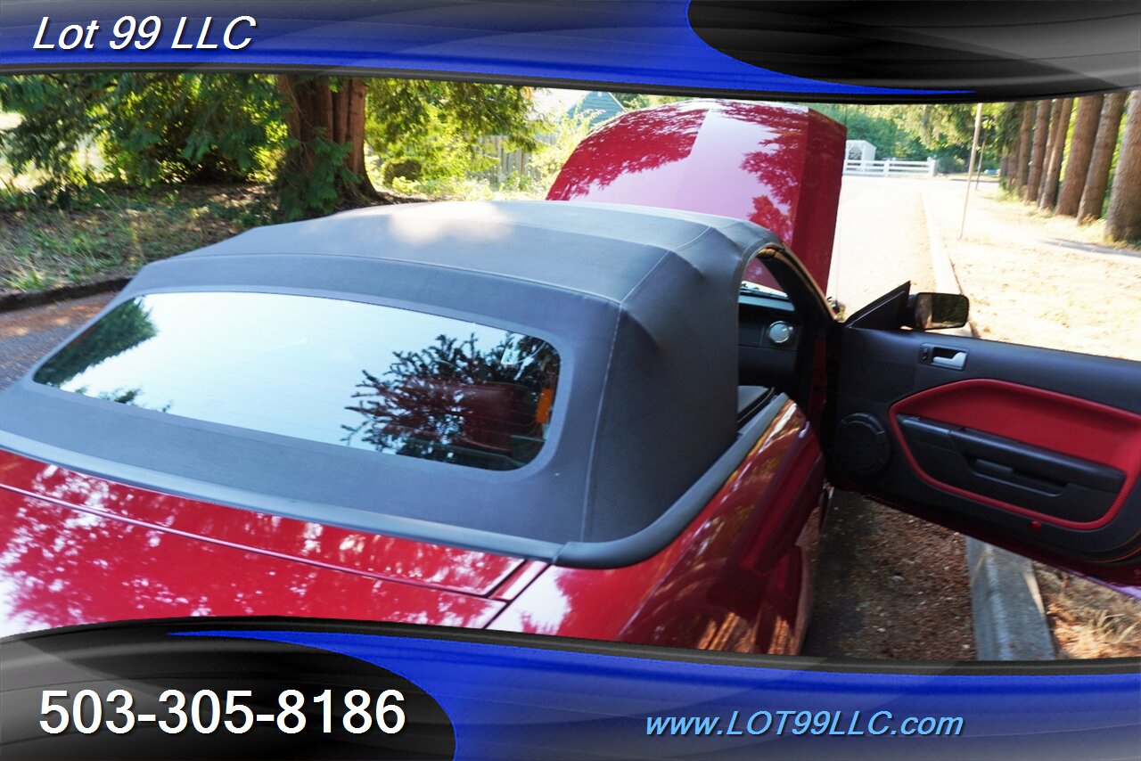2007 Ford Mustang GT Deluxe V8 4.6L Automatic Red leather Seats Power Convertible Top Premium Wheels Super Clean Local Trade - Photo 31 - Milwaukie, OR 97267