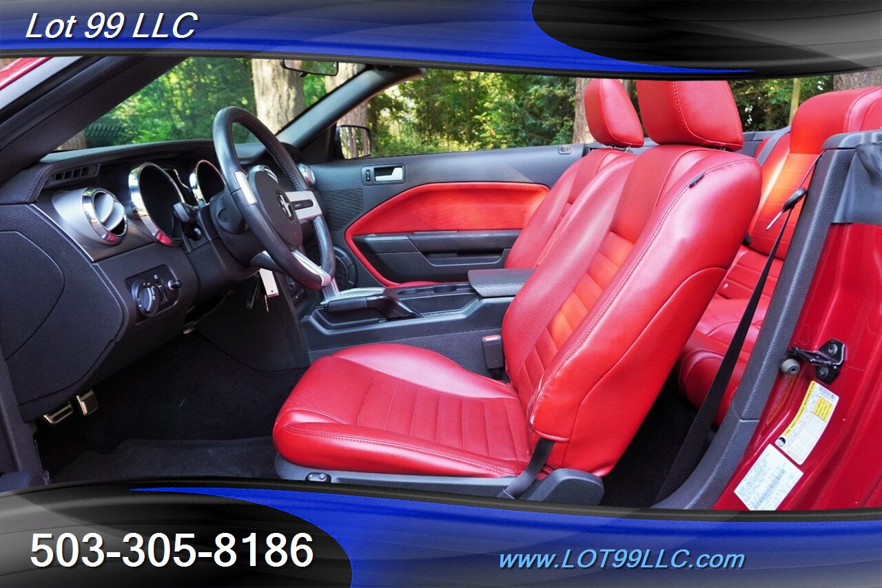 2007 Ford Mustang GT Deluxe V8 4.6L Automatic Red leather Seats Power Convertible Top Premium Wheels Super Clean Local Trade - Photo 2 - Milwaukie, OR 97267