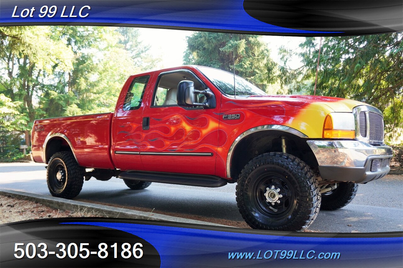 2000 Ford F-350 Lariat 4X4 V10 6.8L Auto Leather Seats LIFTED New  Tires LONG BED Custom Paint - Photo 7 - Milwaukie, OR 97267
