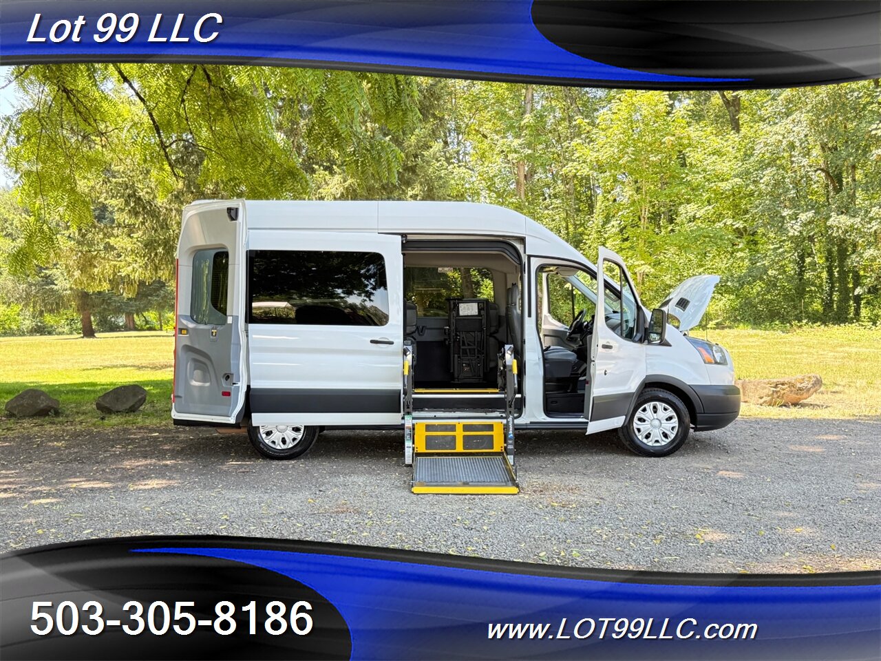 2017 Ford Transit 350 136k ** WHEELCHAIR VAN ** HIGH Roof SIDE RAMP 8 Passenger BraughAbility - Photo 10 - Milwaukie, OR 97267
