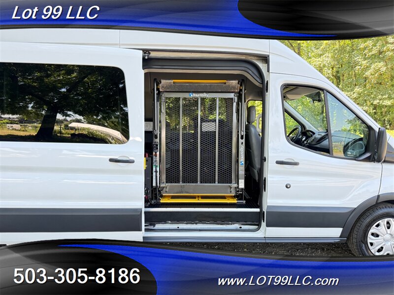 2017 Ford Transit 350 136k ** WHEELCHAIR VAN ** HIGH Roof  SIDE RAMP 8 Passenger BraunAbility