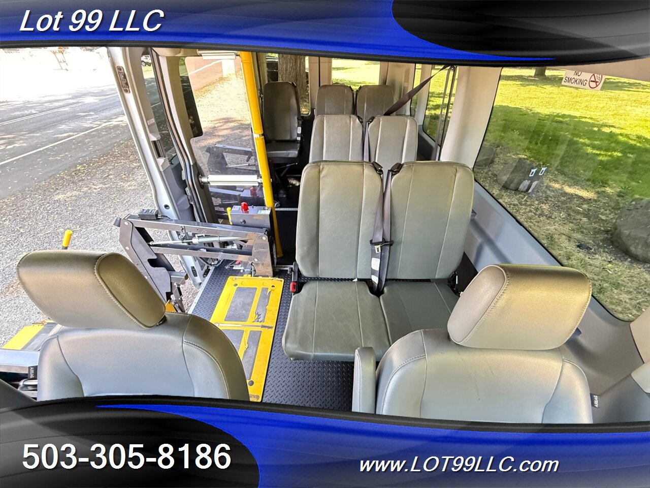 2017 Ford Transit 350 136k ** WHEELCHAIR VAN ** HIGH Roof SIDE RAMP 8 Passenger BraughAbility - Photo 8 - Milwaukie, OR 97267