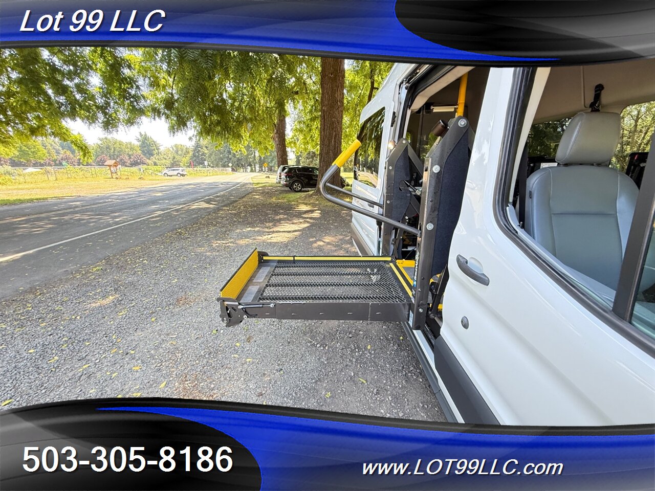 2017 Ford Transit 350 136k ** WHEELCHAIR VAN ** HIGH Roof SIDE RAMP 8 Passenger BraughAbility - Photo 4 - Milwaukie, OR 97267