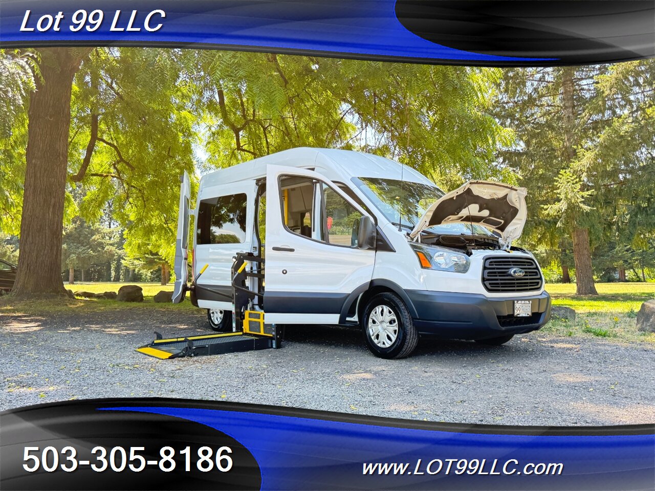 2017 Ford Transit 350 136k ** WHEELCHAIR VAN ** HIGH Roof SIDE RAMP 8 Passenger BraughAbility - Photo 36 - Milwaukie, OR 97267