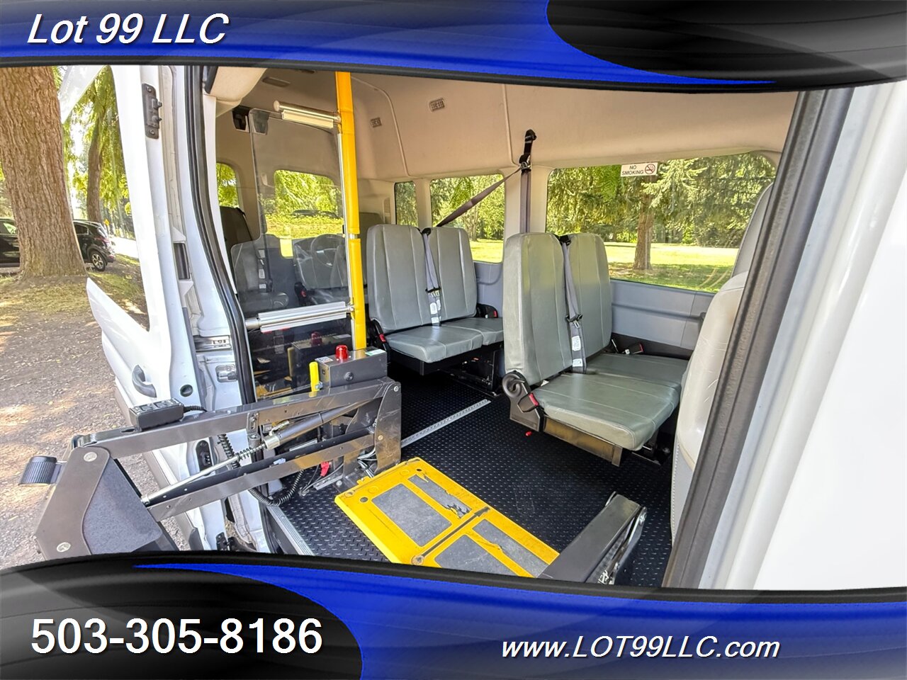 2017 Ford Transit 350 136k ** WHEELCHAIR VAN ** HIGH Roof SIDE RAMP 8 Passenger BraughAbility - Photo 5 - Milwaukie, OR 97267