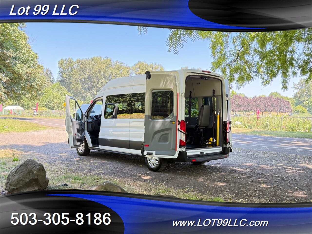 2017 Ford Transit 350 136k ** WHEELCHAIR VAN ** HIGH Roof SIDE RAMP 8 Passenger BraughAbility - Photo 39 - Milwaukie, OR 97267
