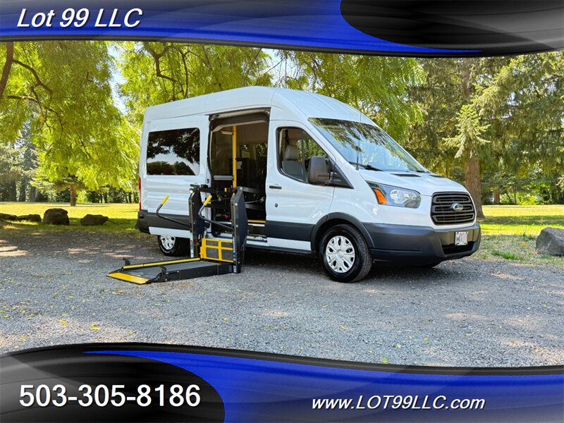 2017 Ford Transit 350 136k ** WHEELCHAIR VAN ** HIGH Roof  SIDE RAMP 8 Passenger BraunAbility