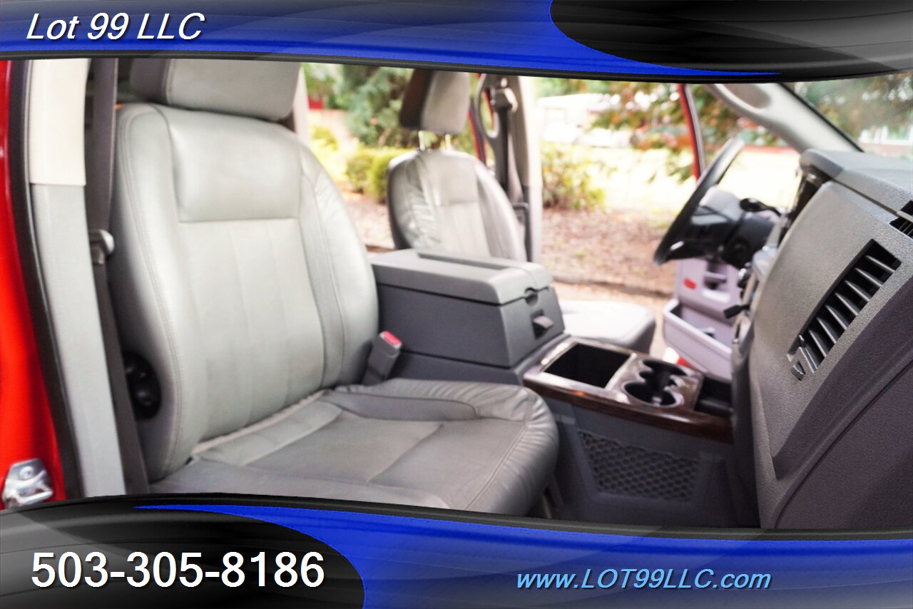 2008 Dodge Ram 3500 MEGA CAB Laramie 4X4 6.7L Cummins Diesel Leather  Moon Roof LIFTED Fuel Wheels Newer OFF ROAD TIRES - Photo 19 - Milwaukie, OR 97267