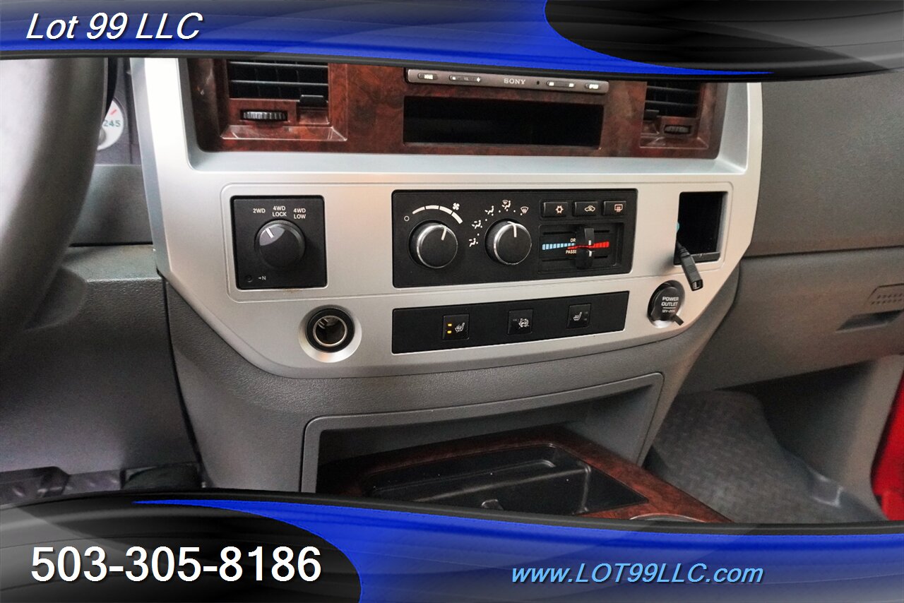 2008 Dodge Ram 3500 MEGA CAB Laramie 4X4 6.7L Cummins Diesel Leather  Moon Roof LIFTED Fuel Wheels Newer OFF ROAD TIRES - Photo 27 - Milwaukie, OR 97267