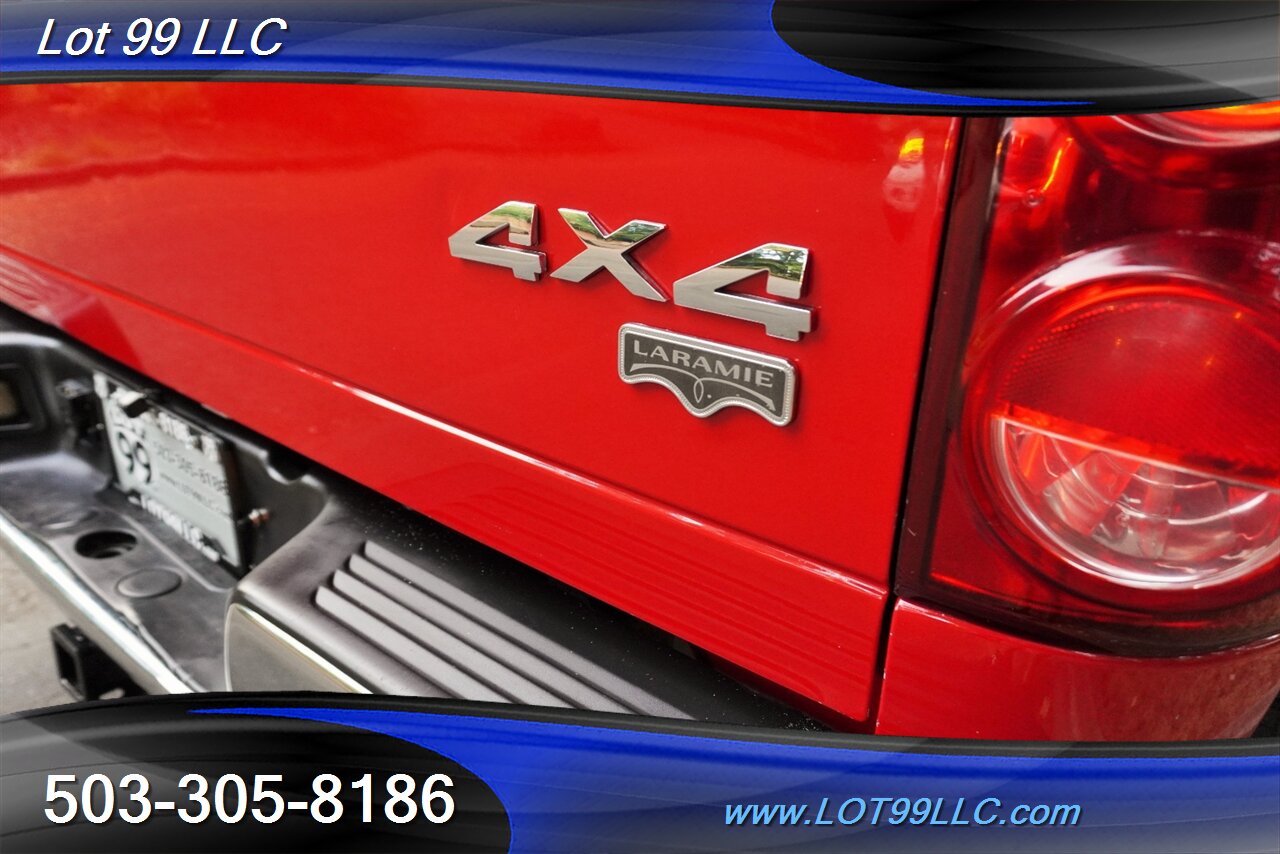 2008 Dodge Ram 3500 MEGA CAB Laramie 4X4 6.7L Cummins Diesel Leather  Moon Roof LIFTED Fuel Wheels Newer OFF ROAD TIRES - Photo 37 - Milwaukie, OR 97267