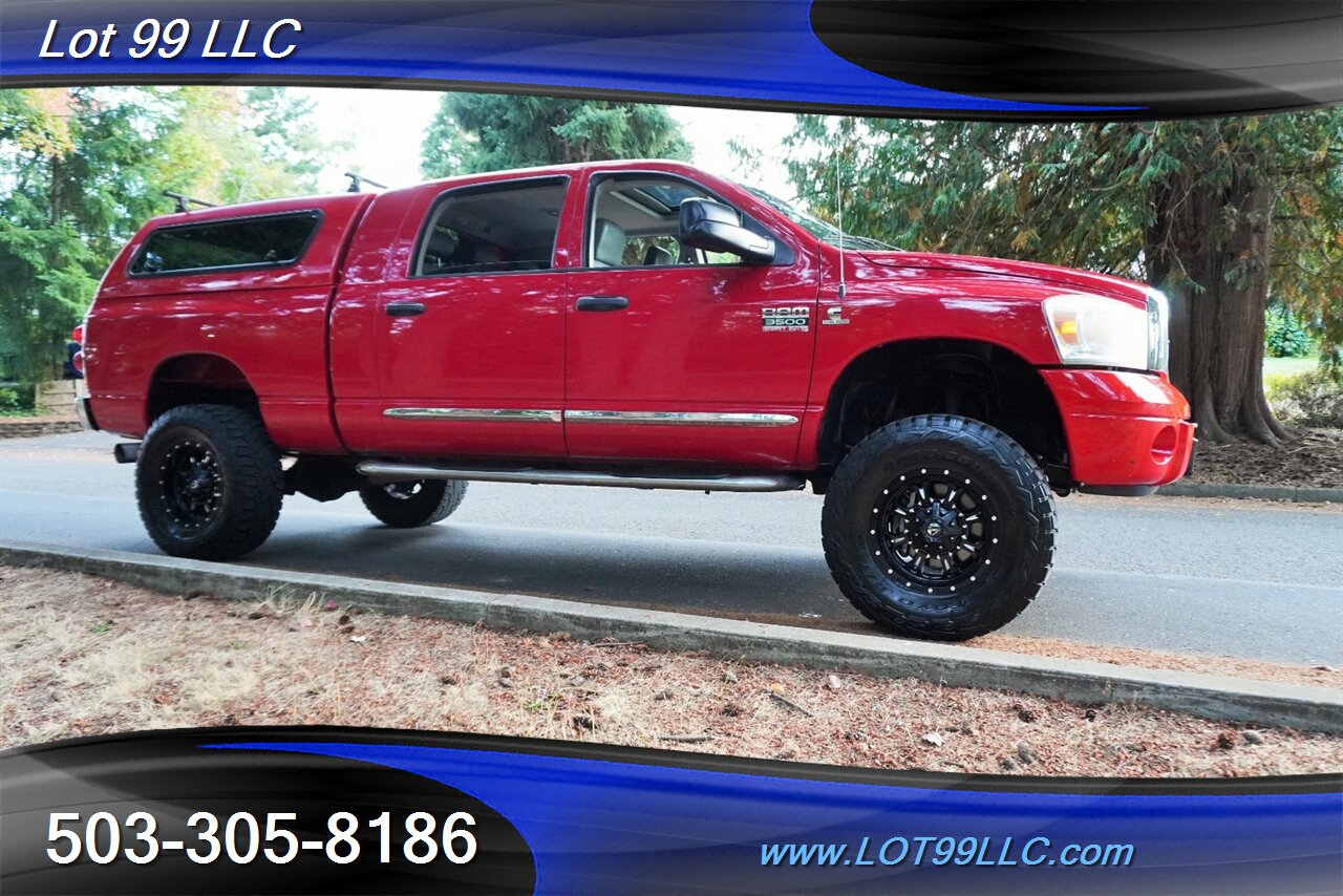 2008 Dodge Ram 3500 MEGA CAB Laramie 4X4 6.7L Cummins Diesel Leather  Moon Roof LIFTED Fuel Wheels Newer OFF ROAD TIRES - Photo 7 - Milwaukie, OR 97267