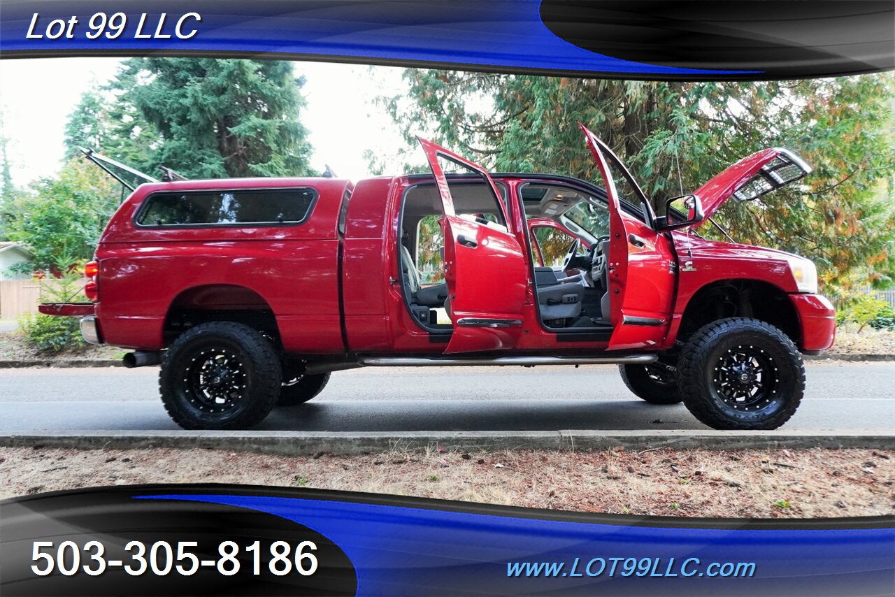 2008 Dodge Ram 3500 MEGA CAB Laramie 4X4 6.7L Cummins Diesel Leather  Moon Roof LIFTED Fuel Wheels Newer OFF ROAD TIRES - Photo 34 - Milwaukie, OR 97267
