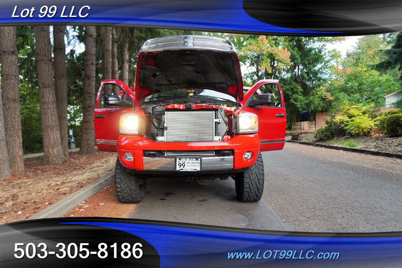 2008 Dodge Ram 3500 MEGA CAB Laramie 4X4 6.7L Cummins Diesel Leather  Moon Roof LIFTED Fuel Wheels Newer OFF ROAD TIRES - Photo 33 - Milwaukie, OR 97267