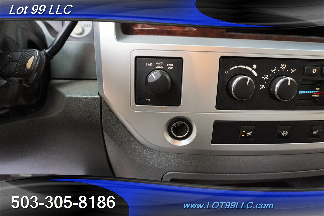 2008 Dodge Ram 3500 MEGA CAB Laramie 4X4 6.7L Cummins Diesel Leather  Moon Roof LIFTED Fuel Wheels Newer OFF ROAD TIRES - Photo 30 - Milwaukie, OR 97267