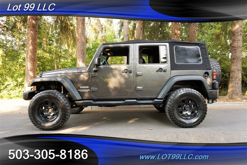 2017 Jeep Wrangler Unlimited Sport 4x4 V6 73k 3.6L 6 Speed Manual Lifted  