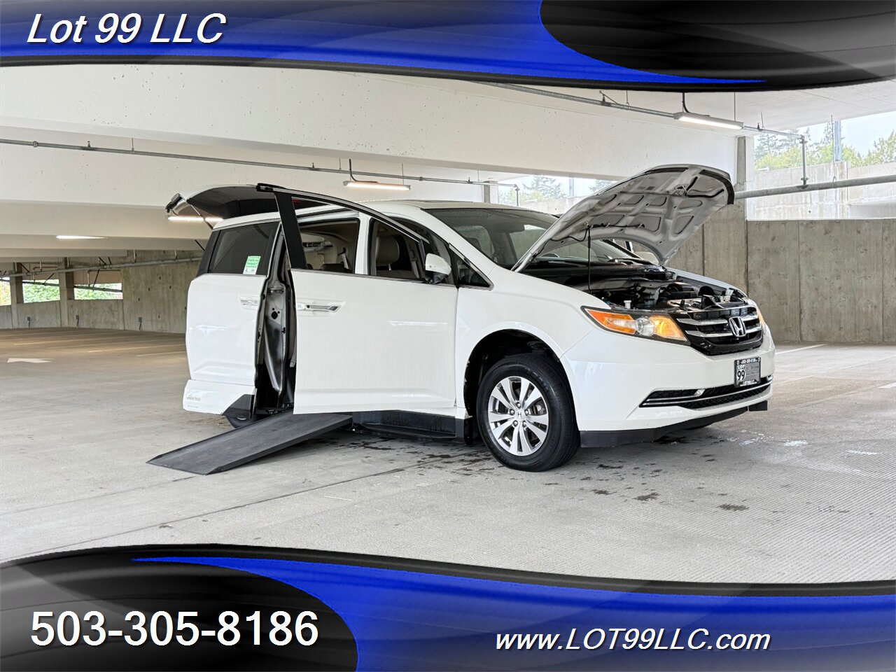 2014 Honda Odyssey EX-L * WHEELCHAIR VAN * Leather Power Ramp Kneeling Dual Power Sliding Doors Power Hatch BackUp Camera - Photo 29 - Milwaukie, OR 97267