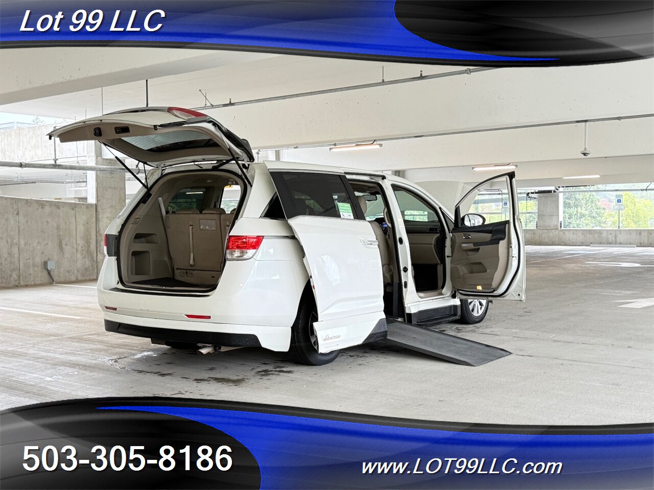 2014 Honda Odyssey EX-L * WHEELCHAIR VAN * Leather Power Ramp Kneeling Dual Power Sliding Doors Power Hatch BackUp Camera - Photo 30 - Milwaukie, OR 97267