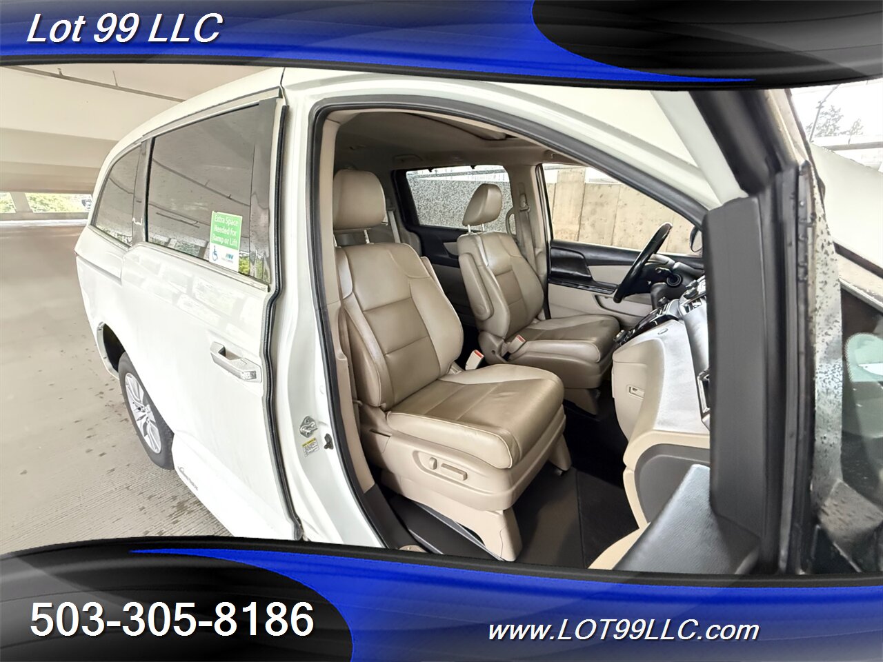 2014 Honda Odyssey EX-L * WHEELCHAIR VAN * Leather Power Ramp Kneeling Dual Power Sliding Doors Power Hatch BackUp Camera - Photo 19 - Milwaukie, OR 97267