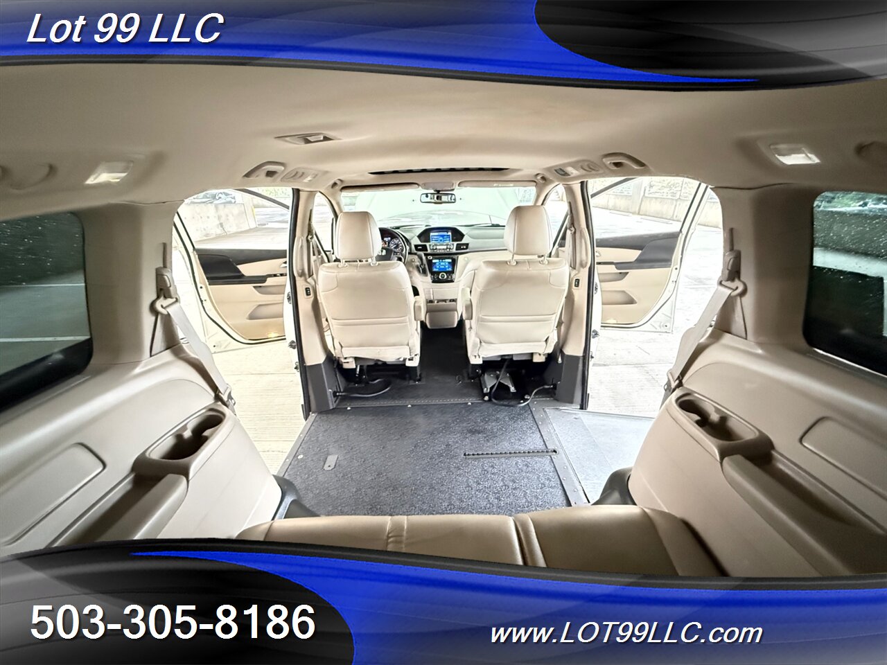 2014 Honda Odyssey EX-L * WHEELCHAIR VAN * Leather Power Ramp Kneeling Dual Power Sliding Doors Power Hatch BackUp Camera - Photo 4 - Milwaukie, OR 97267