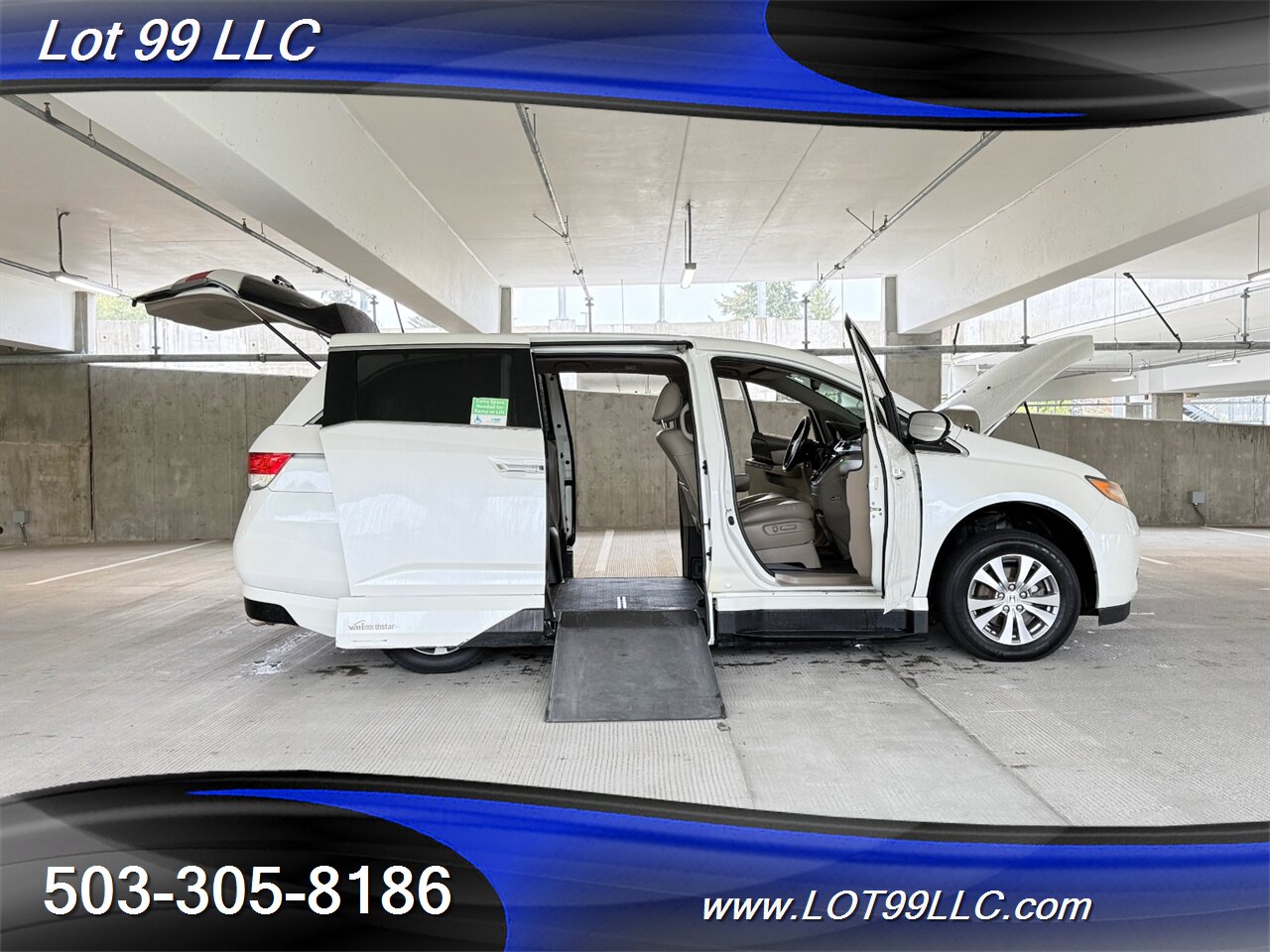 2014 Honda Odyssey EX-L * WHEELCHAIR VAN * Leather Power Ramp Kneeling Dual Power Sliding Doors Power Hatch BackUp Camera - Photo 21 - Milwaukie, OR 97267