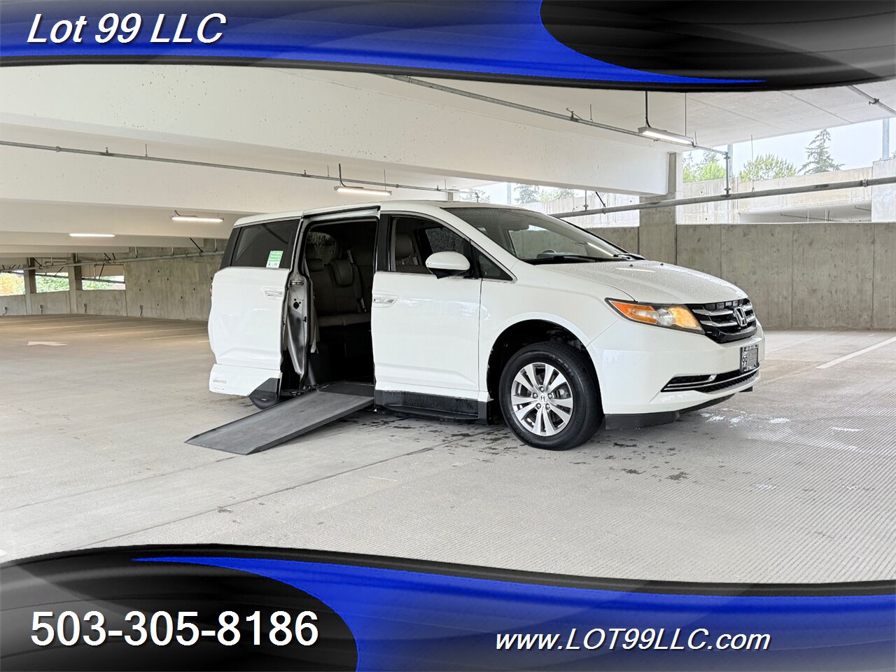 2014 Honda Odyssey EX-L * WHEELCHAIR VAN * Leather Power Ramp Kneeling Dual Power Sliding Doors Power Hatch BackUp Camera - Photo 2 - Milwaukie, OR 97267