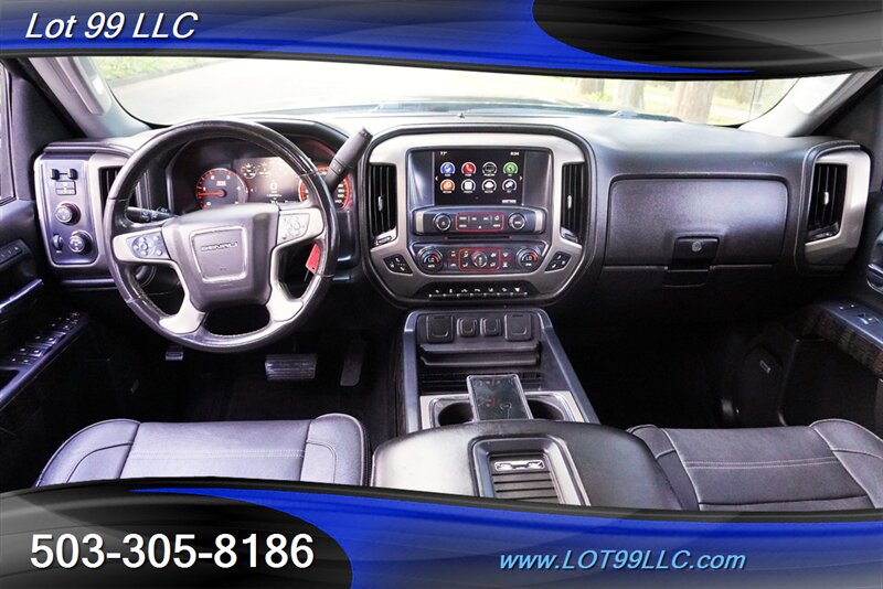 2016 GMC Sierra 3500 Denali 4X4 6.6L DURAMAX Diesel Heated AC Leather  Moon Roof GPS Matching Color Canopy Black Wheels TOYO MT Tires