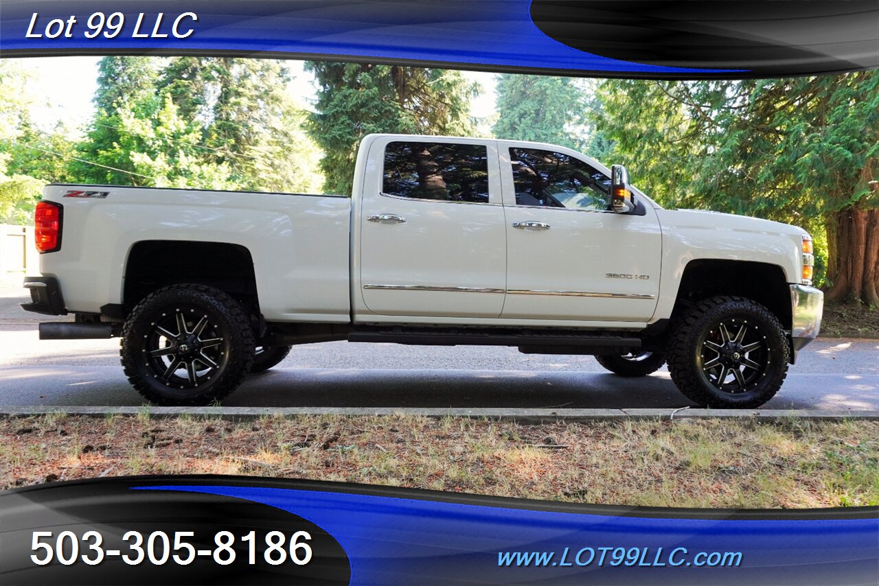 2016 Chevrolet Silverado 3500 LTZ 4x4 Crew Cab 6.6L DURAMAX Diesel Heated AC Leather Moon Roof GPS LIFTED 20 FUEL Wheels BRAND NEW TIRES 2 OWNERS - Photo 8 - Milwaukie, OR 97267