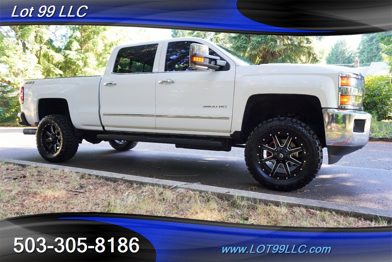 2016 Chevrolet Silverado 3500 LTZ 4x4 Crew Cab 6.6L DURAMAX Diesel Heated AC Leather Moon Roof GPS LIFTED 20 FUEL Wheels BRAND NEW TIRES 2 OWNERS - Photo 7 - Milwaukie, OR 97267