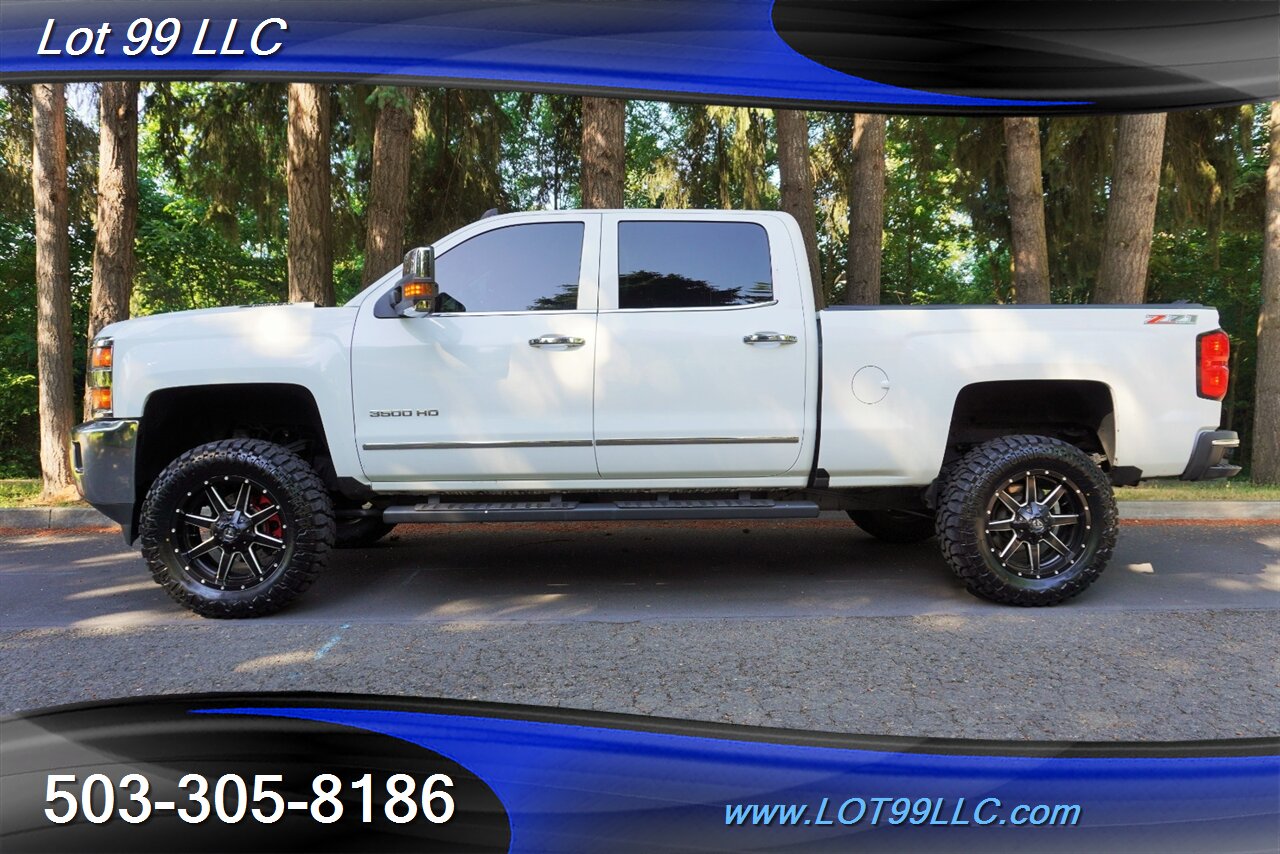 2016 Chevrolet Silverado 3500 LTZ 4x4 Crew Cab 6.6L DURAMAX Diesel Heated AC Leather Moon Roof GPS LIFTED 20 FUEL Wheels BRAND NEW TIRES 2 OWNERS - Photo 1 - Milwaukie, OR 97267
