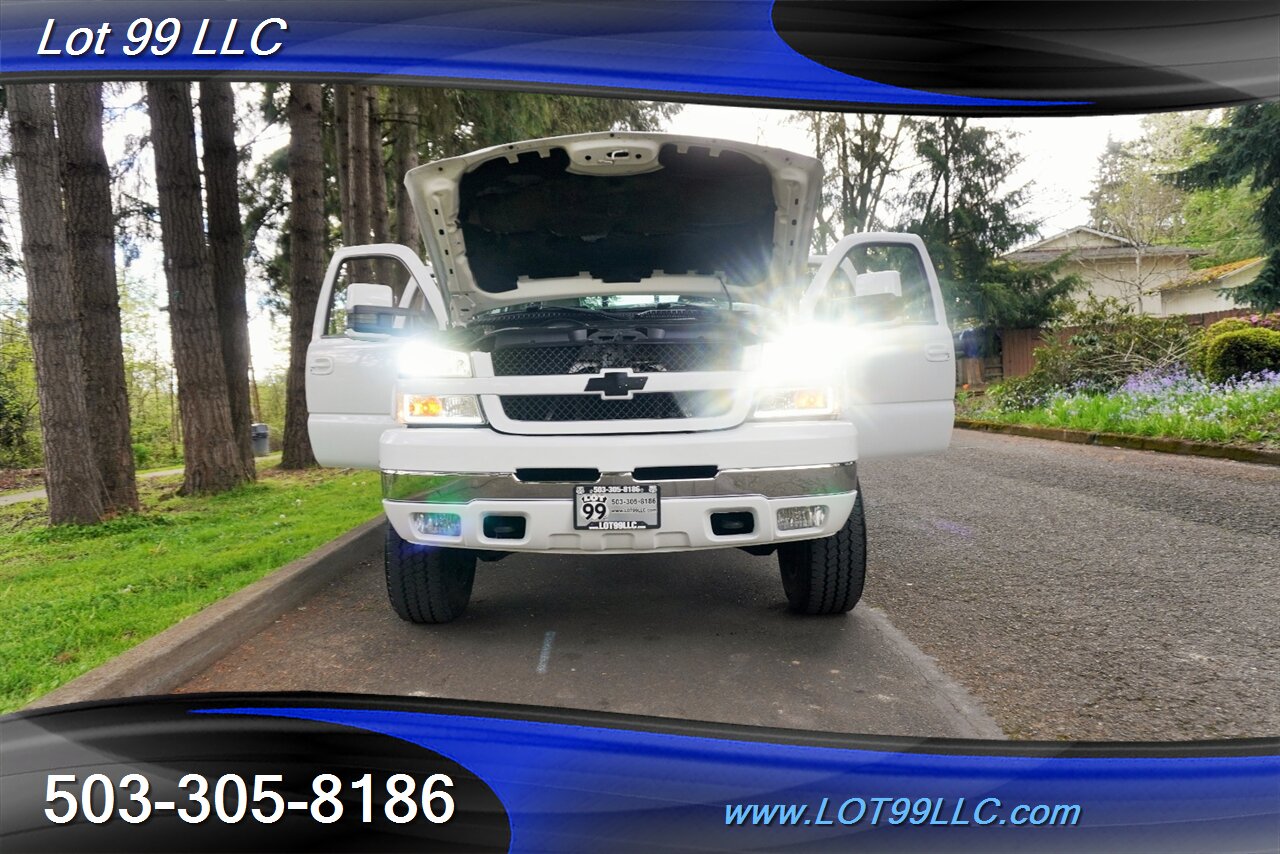 2004 Chevrolet Silverado 2500 4X4 LTZ 6.6L Duramax Diesel Heated Leather Seats  DVD Chrome Wheels Newer Tires Tow Pkg - Photo 31 - Milwaukie, OR 97267