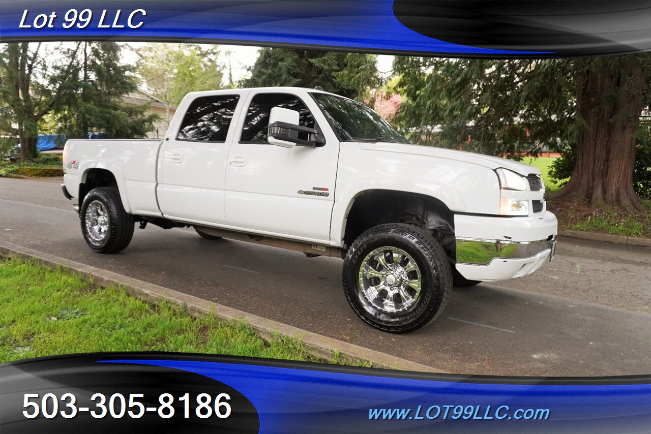 2004 Chevrolet Silverado 2500 4X4 LTZ 6.6L Duramax Diesel Heated Leather Seats  DVD Chrome Wheels Newer Tires Tow Pkg - Photo 7 - Milwaukie, OR 97267