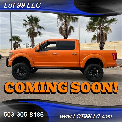 2016 Ford F-150 Platinum Crew Cab 4x4 Lifted Loaded  ORANGE Ready Lift - BDS Lift 37 " Tires 22 " Wheels - Photo 1 - Milwaukie, OR 97267