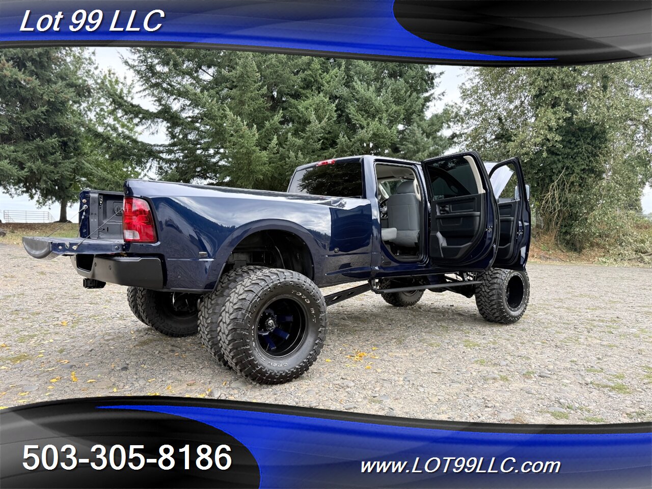 2015 RAM 3500 Crew Cab Dually 4x4 Cummins 6.7L Diesel  BDS Lifted Fuel Wheels Train Horn - Photo 30 - Milwaukie, OR 97267