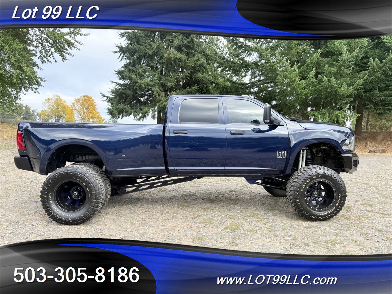 2015 RAM 3500 Crew Cab Dually 4x4 Cummins 6.7L Diesel  BDS Lifted Fuel Wheels Train Horn - Photo 5 - Milwaukie, OR 97267