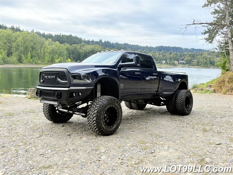 2015 RAM 3500 Crew Cab Dually 4x4 Cummins 6.7L Diesel  BDS Lifted Fuel Wheels Train Horn