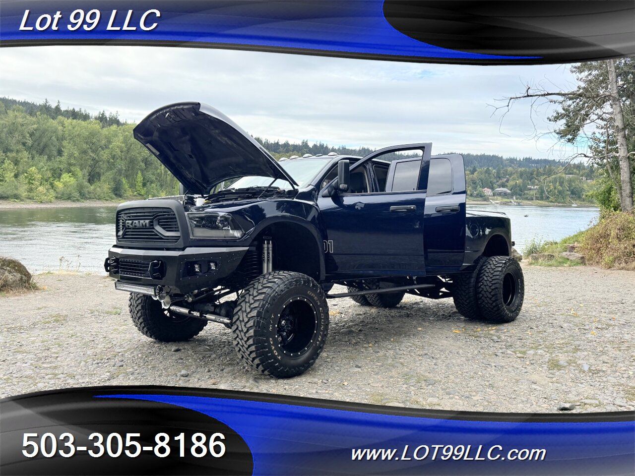 2015 RAM 3500 Crew Cab Dually 4x4 Cummins 6.7L Diesel  BDS Lifted Fuel Wheels Train Horn - Photo 27 - Milwaukie, OR 97267