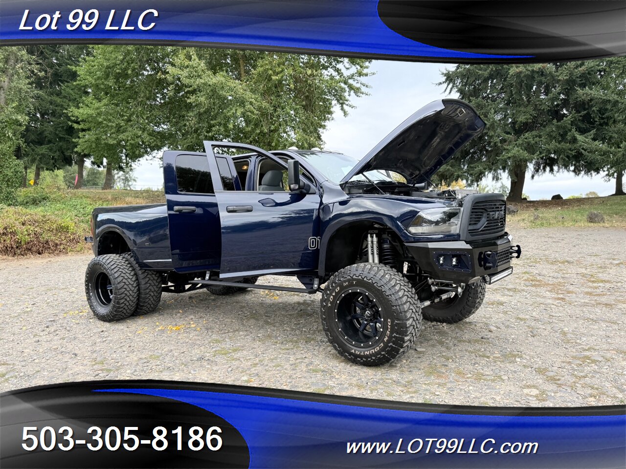 2015 RAM 3500 Crew Cab Dually 4x4 Cummins 6.7L Diesel  BDS Lifted Fuel Wheels Train Horn - Photo 29 - Milwaukie, OR 97267